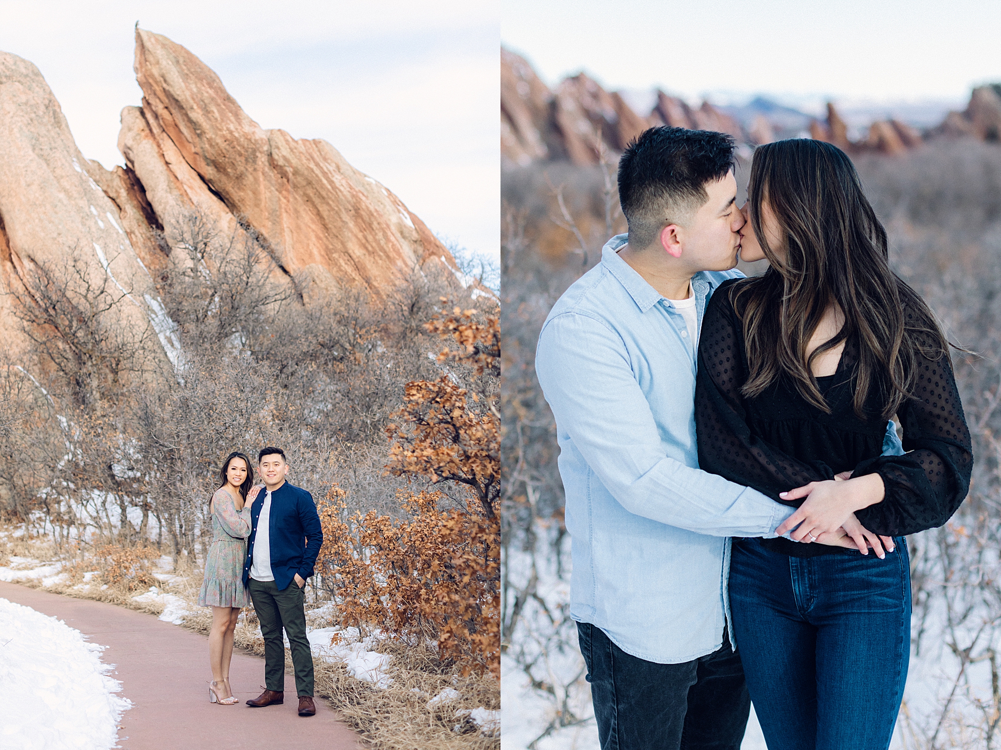 Couples portraits in Colorado, red rocks