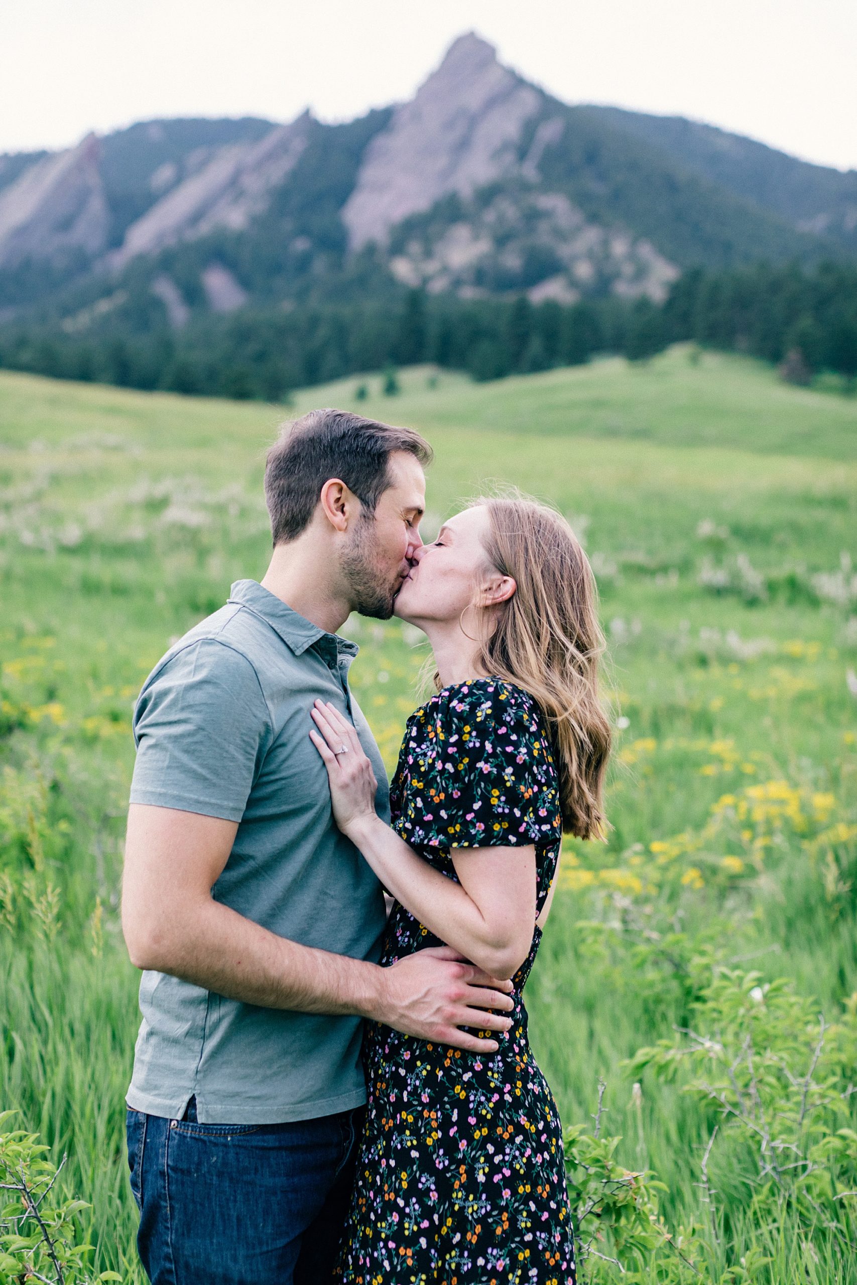 ideas for engagement session; mountain engagement photos; scenic photos Colorado