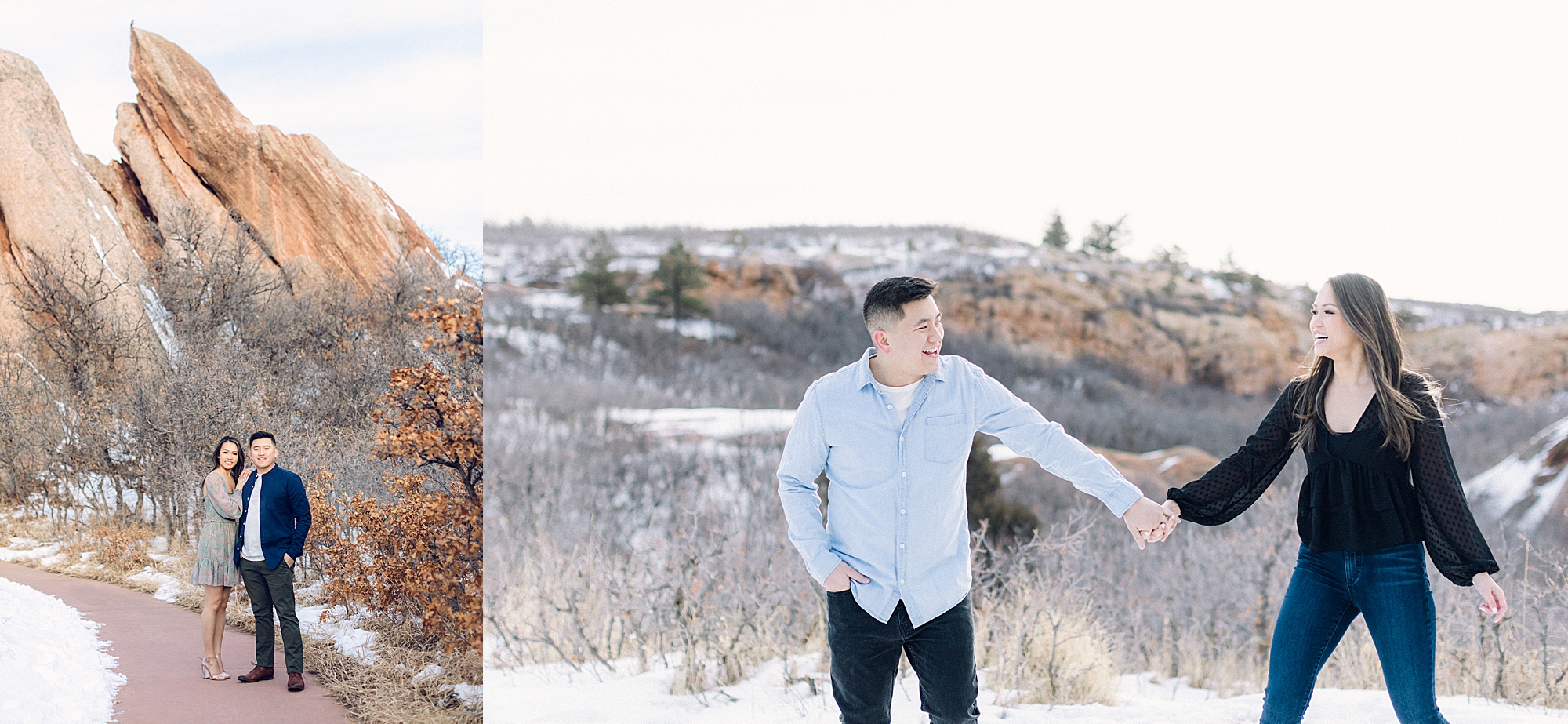 winter engagement session in Colorado by John Moler Photography