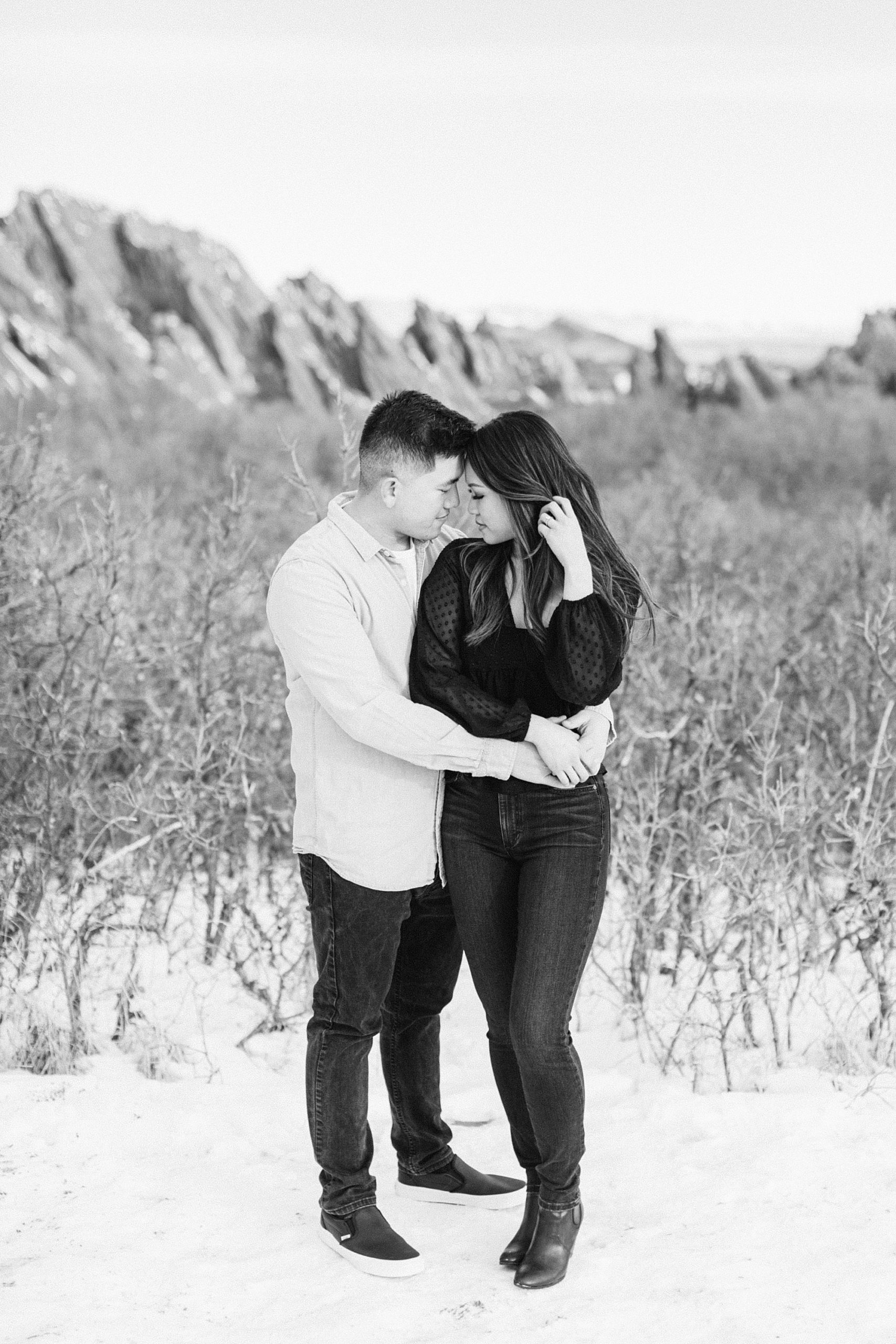 winter engagement session in Colorado by John Moler Photography